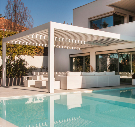 Pergola bioclimatica alumino 5x4 Pergola bioclimatica alumino 5x4