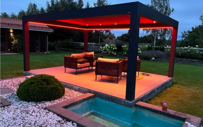 Pergola bioclimatica alumino 4x4 Pergola bioclimatica alumino 4x4